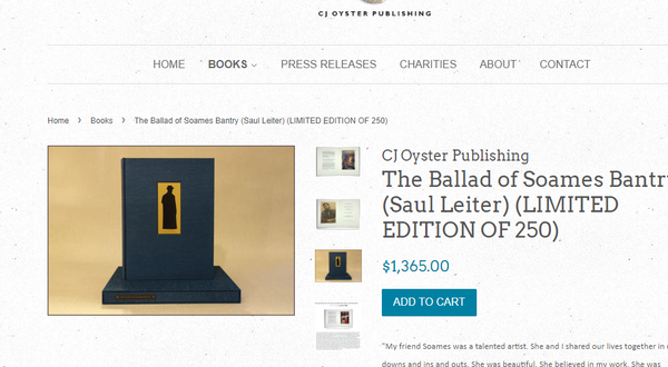The Ballad of Soames Bantry (Saul Leiter) (LIMITED EDITION OF 250)